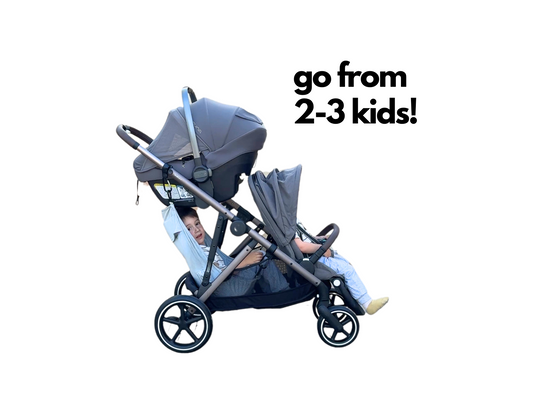 Triple Stroller Hack with Stroller Sling Hammock